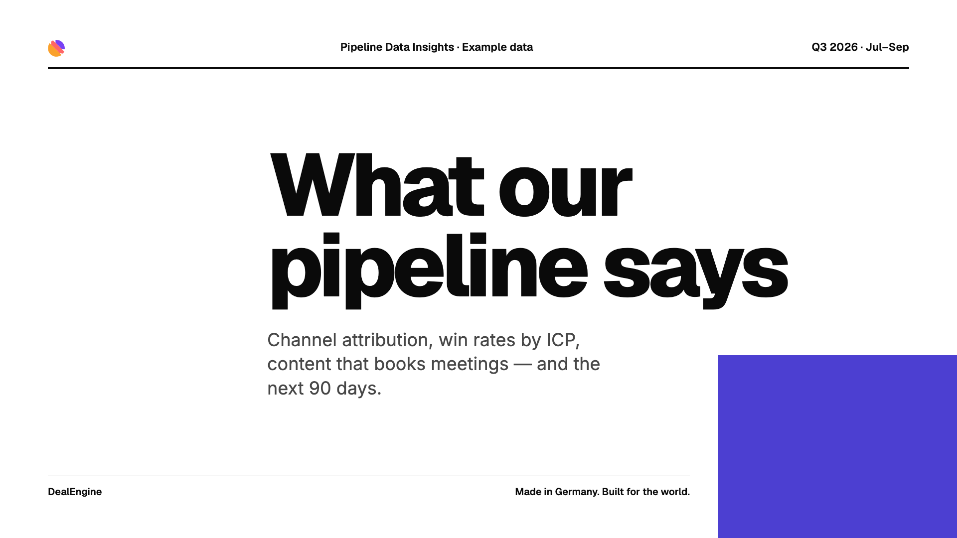 What Our Pipeline Data Says